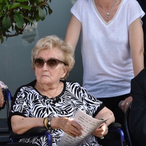 Inauguration de la rue Jacques et Bernadette Chirac, par la femme de l'ancien président de la République, Bernadette Chirac et sa fille Claude, à Brive-la-Gaillarde. Le 8 juin 2018.