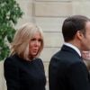 Brigitte Macron, le président Emmanuel Macron, Le prince Moulay El Hassan du Maroc - Le président de la République française reçoit les chefs d'Etat et de Gouvernement étrangers ayant fait le déplacement en France pour rendre hommage au Président Jacques Chirac au Palais de l'Elysée Paris, France, le 30 septembre 2019. © Cyril Moreau/Bestimage