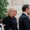 Brigitte Macron, le président Emmanuel Macron, Le prince Moulay El Hassan du Maroc - Le président de la République française reçoit les chefs d'Etat et de Gouvernement étrangers ayant fait le déplacement en France pour rendre hommage au Président Jacques Chirac au Palais de l'Elysée Paris, France, le 30 septembre 2019. © Cyril Moreau/Bestimage