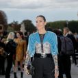 Jennifer Connelly arrive à la Cour Carrée du Louvre pour assister au défilé de mode PAP femme printemps-été 2020 Louis Vuitton à Paris. Le 1er octobre 2019 © Veeren Ramsamy-Christophe Clovis / Bestimage