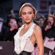 Lily-Rose Depp à l'avant-première du film "Le Roi", au BFI London Film Festival, le 3 octobre 2019.