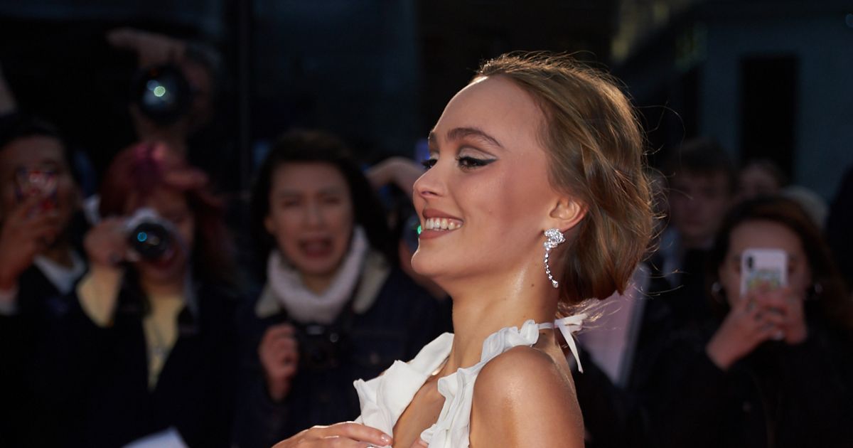 Lily-Rose Depp présentait le film The King lors du festival du film de