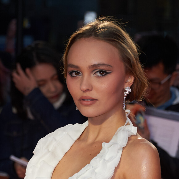 Lily-Rose Depp présentait le film "The King" lors du festival du film de Londres (BFI LFF) à l'Odeon Luxe le 3 octobre 2019.