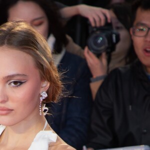 Lily-Rose Depp présentait le film "The King" lors du festival du film de Londres (BFI LFF) à l'Odeon Luxe le 3 octobre 2019.