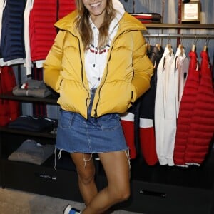 Exclusif - Laury Thilleman (Miss France 2011), ambassadrice de la technologie Covershield pour la présentation de la collection Rossignol Automne/Hiver 2019-2020 au Rossignol Store à Paris, France, le 3 octobre 2019. © Marc Ausset-Lacroix/Bestimage