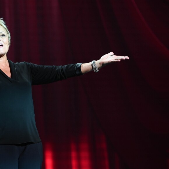 Muriel Robin - Générale du nouveau spectacle "Muriel Robin et Pof !" au Palais des Sports à Paris le 3 octobre 2019. © Coadic Guirec/Bestimage