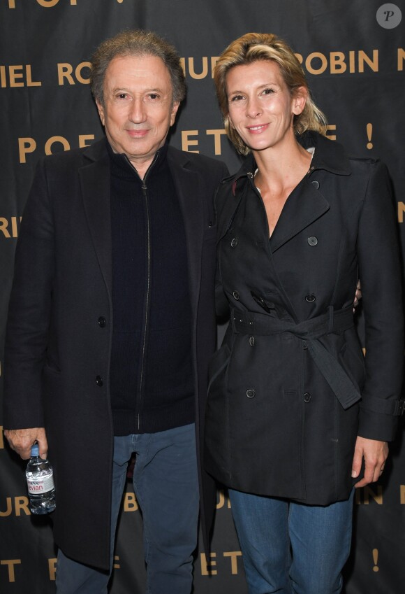 Michel Drucker, Hélène Gateau - Générale du nouveau spectacle "Muriel Robin et Pof !" au Palais des Sports à Paris le 3 octobre 2019. © Coadic Guirec/Bestimage