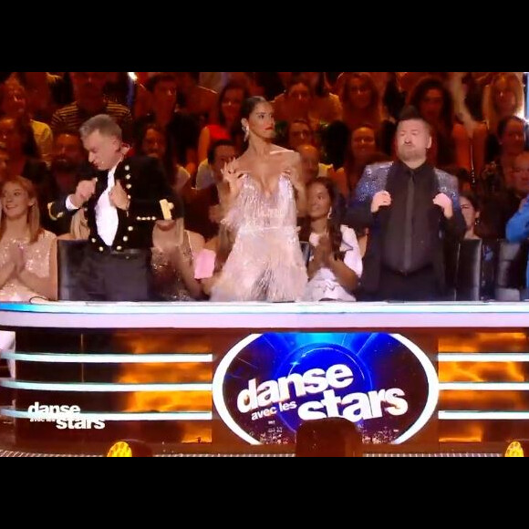 Patrick Dupond, Shy'm, Chris Marques et Jean-Marc Généreux dansant le mia lors du retour de Danse avec les Stars pour une 10e saison le 21 septembre 2019 sur TF1.