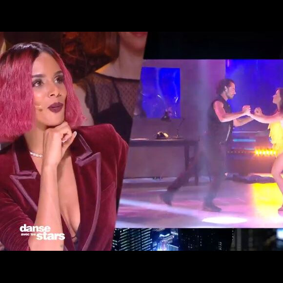 Le look de Shy'm pour le prime de Danse avec les stars le 5 octobre 2019.