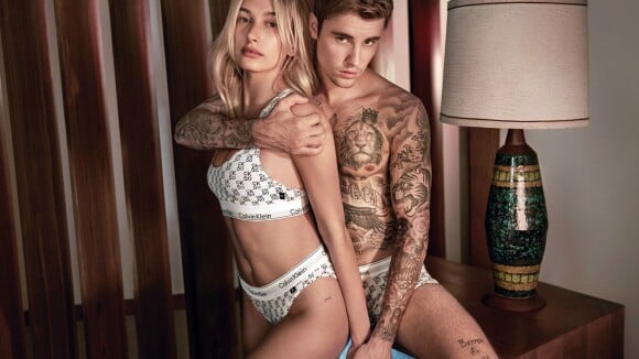 Justin Bieber et Hailey Baldwin : Jeunes mariés déshabillés pour Calvin Klein