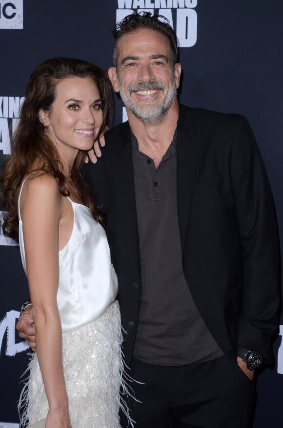 Hilarie Burton et son mari Jeffrey Dean Morgan - Les célébrités assistent à la projection de la nouvelle saison de la série "The Walking Dead" au Chinese Theatre dans le quartier de Hollywood à Los Angeles, le 23 septembre 2019.