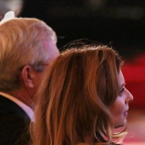 Valérie Trierweiler et Francois Hollande - Allocution du Président de la République Francaise, Francois Hollande à l'occasion du lancement des Commémorations du Centenaire de la première Guerre Mondiale, au Palais de l'Elysée, le 7 Novembre 2013.