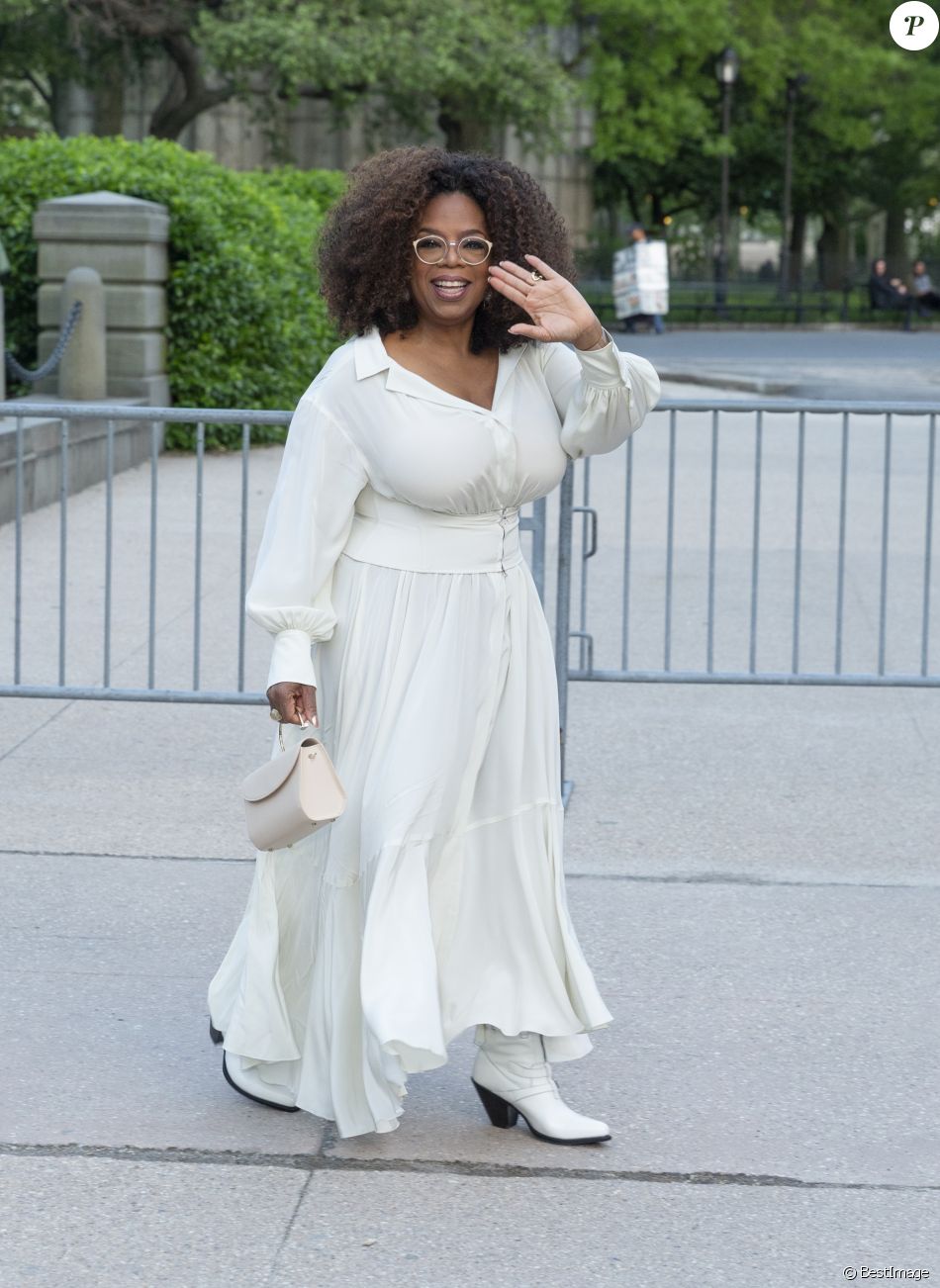 Oprah Winfrey à l&#039;inauguration du &quot;Statue of Liberty Museum&quot; à Battery Park à New York, le 15 mai 2019.