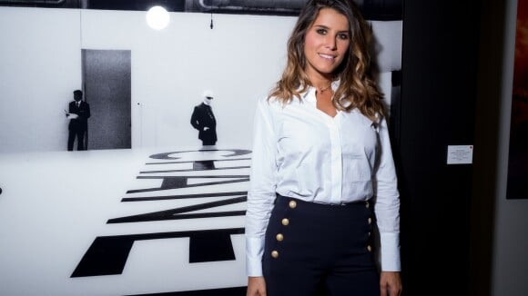 Karine Ferri : Élégante, elle redécouvre l'oeuvre de Karl Lagerfeld