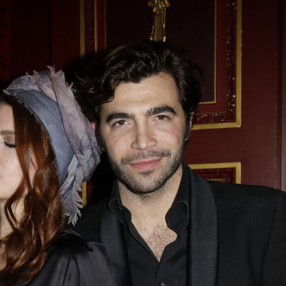 Elodie Frégé et son compagnon Gian Marco Tavani - Lancement du magazine 7000 Art Company à l'hôtel intercontinental à Paris le 7 mars 2019. © Marc Ausset-Lacroix/Bestimage