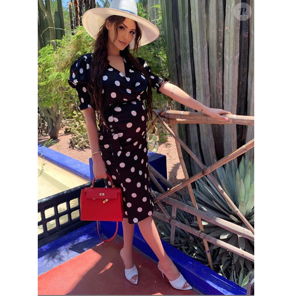 Nabilla Benattia sublime en robe au musée Yves-Saint-Laurent à Marrakech - Instagram, 20 juin 2019