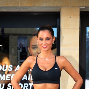 Malika Ménard (Miss France 2010) inaugure le deuxième centre de fitness "Fitwave" à Bordeaux, le 10 octobre 2019. © Patrick Bernard/Bestimage