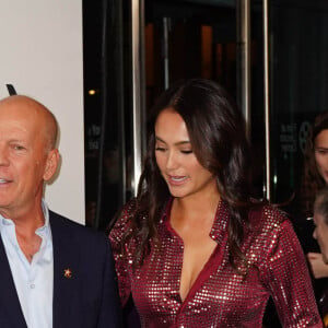 Bruce Willis et sa femme Emma Heming Willis assistent à l'avant-première du film 'Brooklyn Affairs' à l'occasion de la 57ème édition du Festival du Film de New York, le 11 octobre 2019.