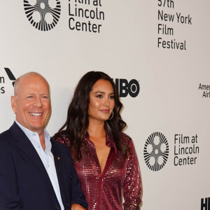 Bruce Willis et sa femme Emma Heming Willis assistent à l'avant-première du film 'Brooklyn Affairs' à l'occasion de la 57ème édition du Festival du Film de New York, le 11 octobre 2019.