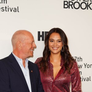 Bruce Willis et sa femme Emma Heming Willis assistent à l'avant-première du film 'Brooklyn Affairs' à l'occasion de la 57ème édition du Festival du Film de New York, le 11 octobre 2019.