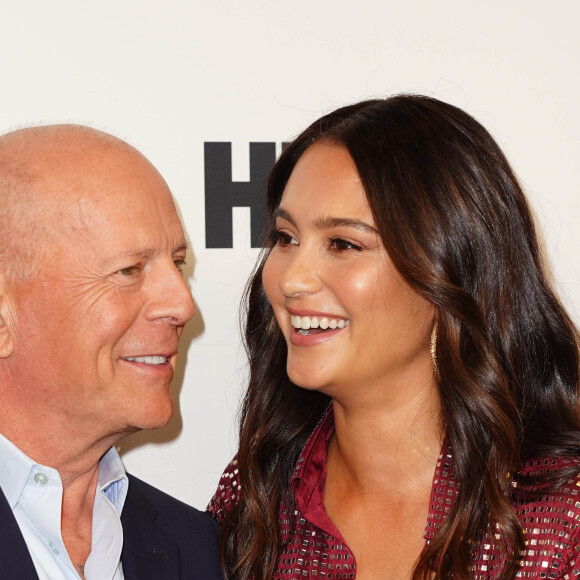 Bruce Willis et sa femme Emma Heming Willis assistent à l'avant-première du film 'Brooklyn Affairs' à l'occasion de la 57ème édition du Festival du Film de New York, le 11 octobre 2019.
