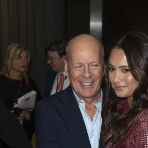 Bruce Willis et sa femme Emma Heming Willis assistent à l'avant-première du film 'Brooklyn Affairs' à l'occasion de la 57ème édition du Festival du Film de New York, le 11 octobre 2019.