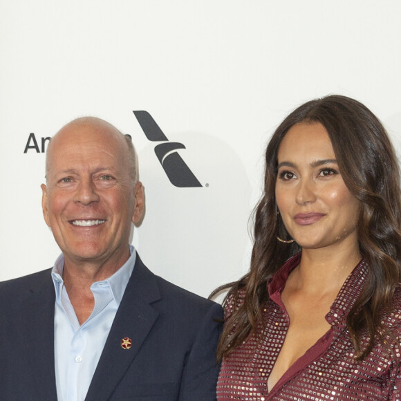 Bruce Willis et sa femme Emma Heming Willis assistent à l'avant-première du film 'Brooklyn Affairs' à l'occasion de la 57ème édition du Festival du Film de New York, le 11 octobre 2019.