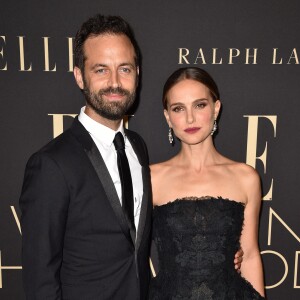 Natalie Portman et son mari Benjamin Millepied lors de la soirée ELLE Women à l'hôtel Four Seasons à Beverly Hills, le 14 octobre 2019.