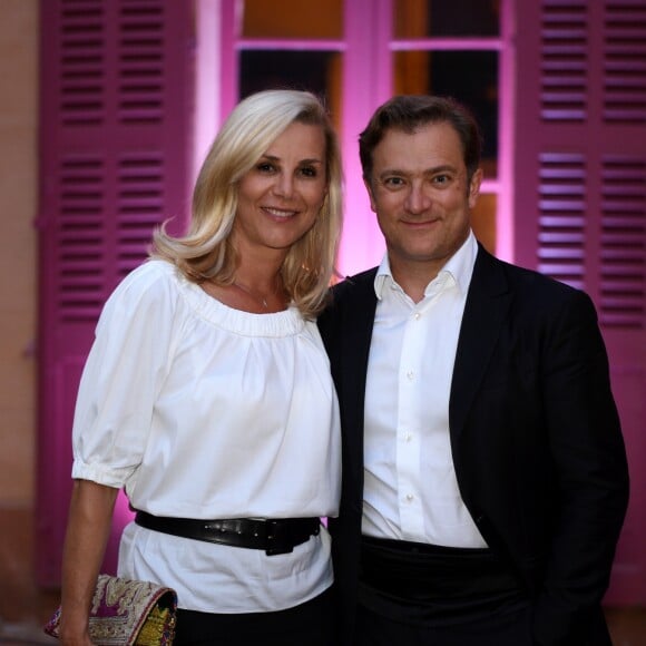 Exclusif - Laurence Ferrari et son mari Renaud Capuçon lors des nuits du château de la Moutte à Saint-Tropez, Côte d'Azur, France, le 8 août 2019. © Sophie Louvet/Nice Matin/Bestimage