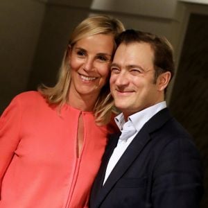 Exclusif - Renaud Capuçon et sa femme Laurence Ferrari - Backstage du concert unique "Au cinéma" de Renaud Capuçon à l'Olympia à Paris le 14 octobre 2018. © Dominique Jacovides - Cyril Moreau/Bestimage