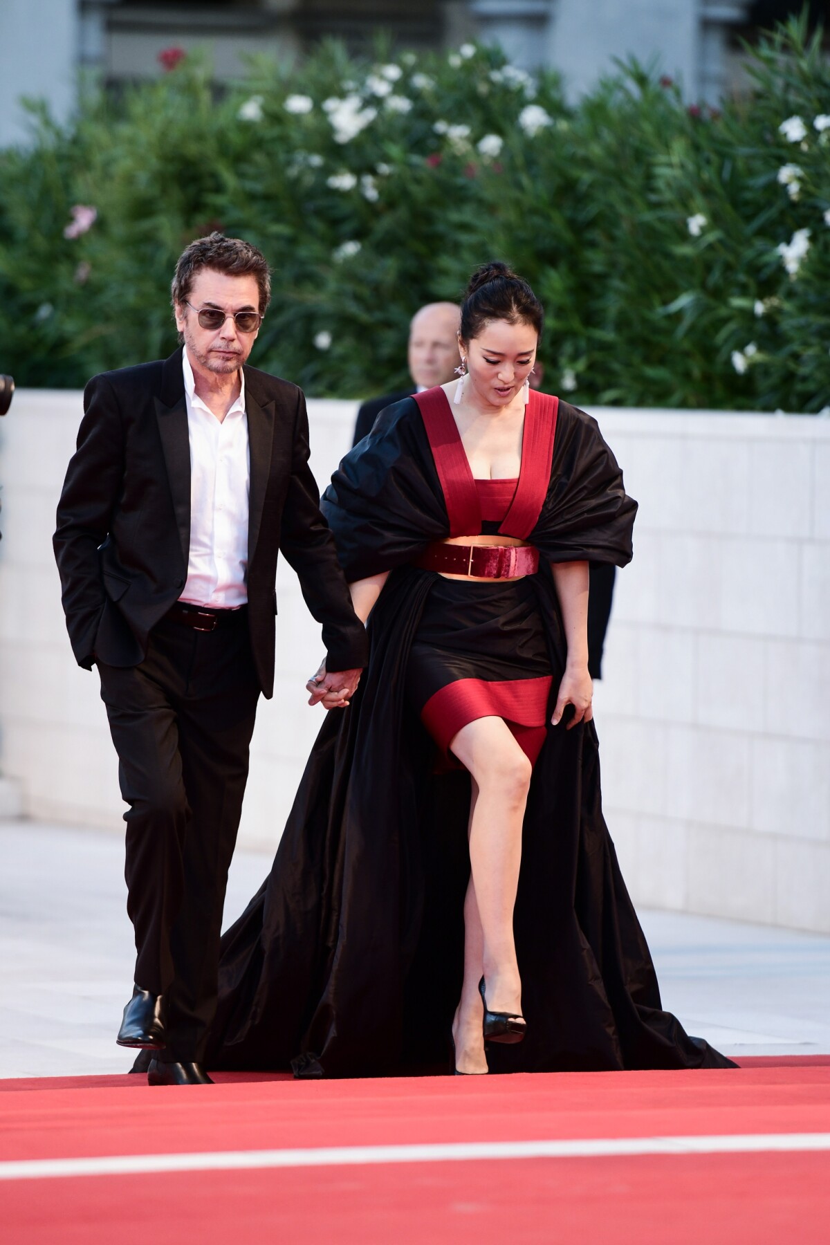 Photo : Gong Li et son compagnon Jean-Michel Jarre - Tapis rouge du film  