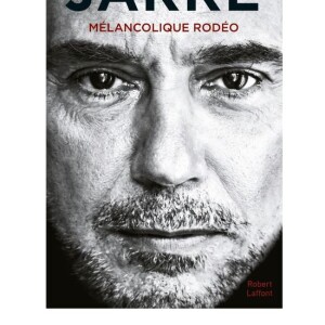 Couverture de l'autobiographie de Jean-Michel Jarre, Mélancolique Rodéo, parue aux éditions Robert Laffont le 3 octobre 2019.