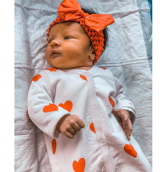 Le visage de la petite Ruby enfin dévoilé, sur Instagram le 13 octobre 2019.