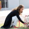 Le prince William et Kate Middleton visitent un centre militaire de formation canine. Le Royaume-Uni apporte son soutien à ce programme de formation de chiens à l'identification d'explosifs. Islamabad, le 18 octobre 2019.