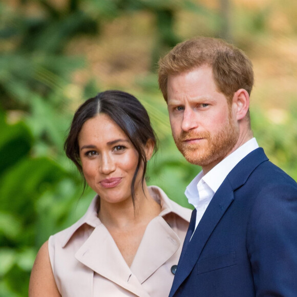 Le prince Harry, duc de Sussex, et Meghan Markle, duchesse de Sussex, se rendent à la réception des industries créatives et des entreprises à Johannesburg, le 2 octobre 2019.
