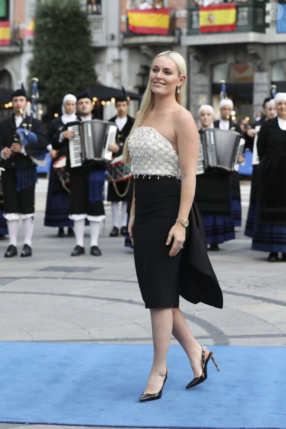 Lindsey Vonn - La famille royale d'Espagne arrive au théâtre Campoamor pour la cérémonie des Princess of Asturias Awards à Oviedo le 18 octobre 2019.
