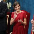 La reine Letizia d'espagne, l'infante Sofia de Bourbon - Cérémonie des Princess of Asturias Awards à Oviedo au théâtre Campoamor le 18 octobre 2019.