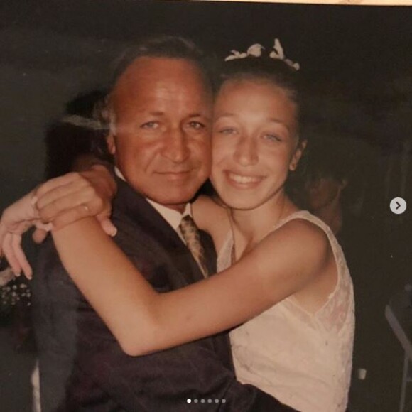 Alana Hadid et son père, Mohamed Hadid. Juin 2019.
