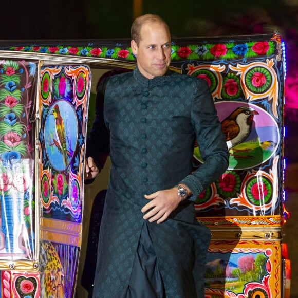 Le prince William lors d'une réception offerte par le haut commissaire britannique à Islamabad, le 15 octobre 2019.