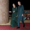 Kate Middleton, le prince William - Le duc et la duchesse de Cambridge lors d'une réception offerte par le haut commissaire britannique à Islamabad, Pakistan le 15 octobre 2019.