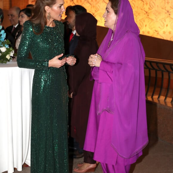 Kate Middleton - Le duc et la duchesse de Cambridge lors d'une réception offerte par le haut commissaire britannique à Islamabad, Pakistan le 15 octobre 2019.