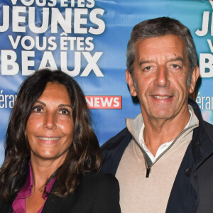 Michel Cymes et sa femme Nathalie - Avant-première du film "Vous êtes jeunes, vous êtes beaux" au cinéma Gaumont Opéra à Paris, le 23 septembre 2019. © Coadic Guirec/Bestimage