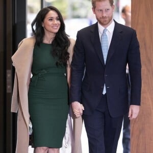 Le prince Harry et Meghan Markle arrivent à la cérémonie des WellChild Awards à Londres le 15 octobre 2019.