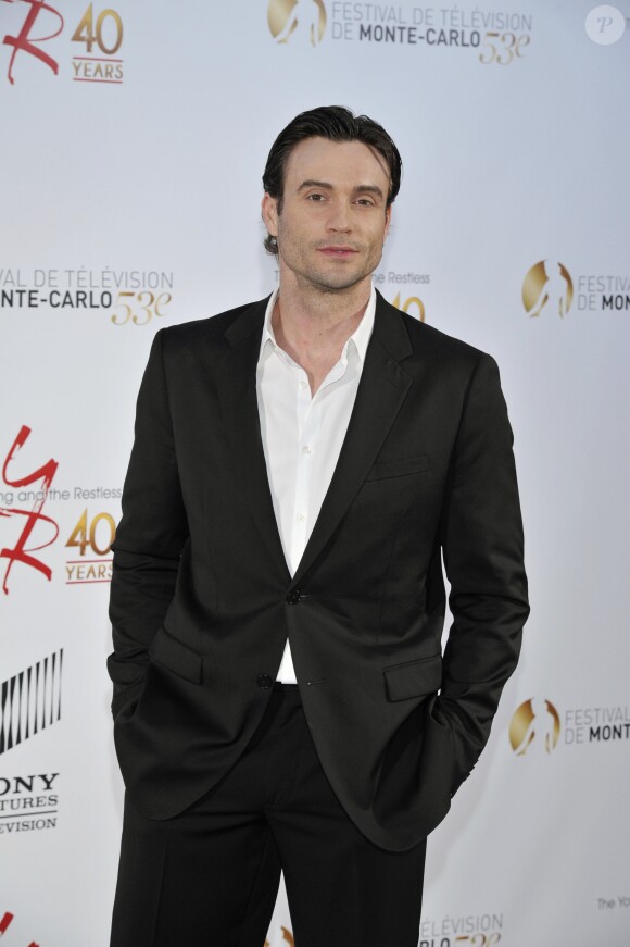 Daniel Goddard pendant la soiree de celebration des 40 ans de la serie 'Les Feux de l'Amour', le 10 juin 2013 au Monte Carlo Bay Hotel a Monaco, dans le cadre du 53eme Festival de Television de Monte Carlo.