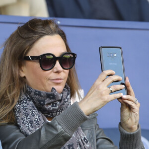 Sandrine Quétier au match de Ligue 1 entre le Psg contre l'OGC Nice au Parc des Princes à Paris le 4 mai 2019.