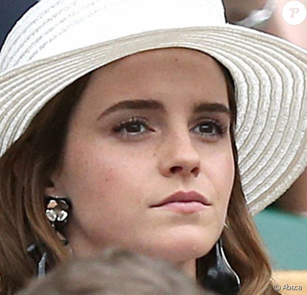 Emma Watson - Tournois de Wimbledon, Londres. Le 14 juillet 2018. @Steven Paston/PA Wire/ABACAPRESS.COM