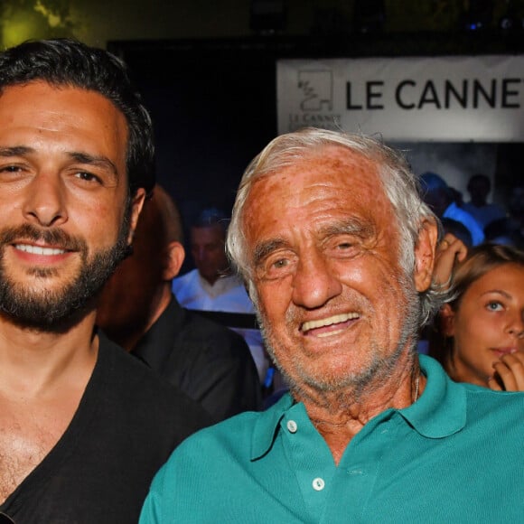 Exclusif - Maxim Nucci et Jean-Paul Belmondo - Gala de boxe "No Limit Episode IX" organisé par B. Asloum (ancien champion du monde de boxe) en plein air au théâtre Tivol au Cannet le 18 juillet 2019. © Bruno Bebert/Bestimage