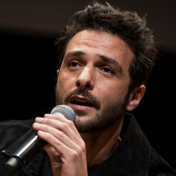 Maxim Nucci ((compositeur et réalisateur) lors de la conférence de presse pour la sortie de l'album "Mon pays c'est l'amour" de Johnny Hallyday dans les locaux de Warner Music France à Paris le 15 octobre 2018. © Cyril Moreau / Bestimage 15/10/2018 - Paris