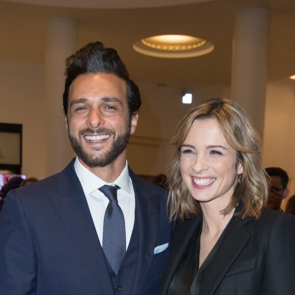 Maxim Nucci et sa compagne Isabelle Ithurburu (enceinte) - Arrivées lors de la 43ème cérémonie des Cesar à la salle Pleyel à Paris, le 2 mars 2018. © Dominique Jacovides - Olivier Borde / Bestimage  People arriving at the 43nd Cesar Ceremony held at the "Salle Pleyel" in Paris, France on march 2nd 2018.02/03/2018 - Paris