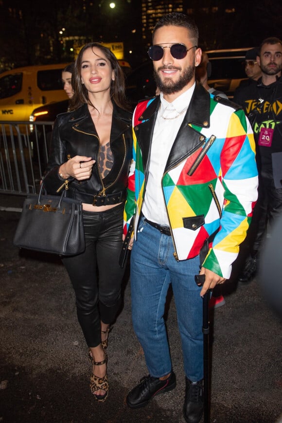 Natalia Barulich et son ex-compagnon Maluma à New York. Le 8 février 2019.